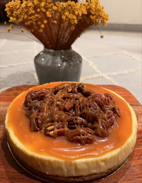 Salted Caramel Pecan Cheesecake